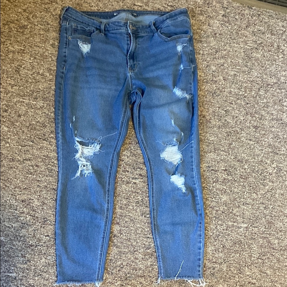Old Navy 16 Long Mid Rise Rockstar Super Skinny Jeans